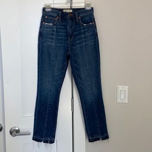 Madewell high rise slim boy jean
